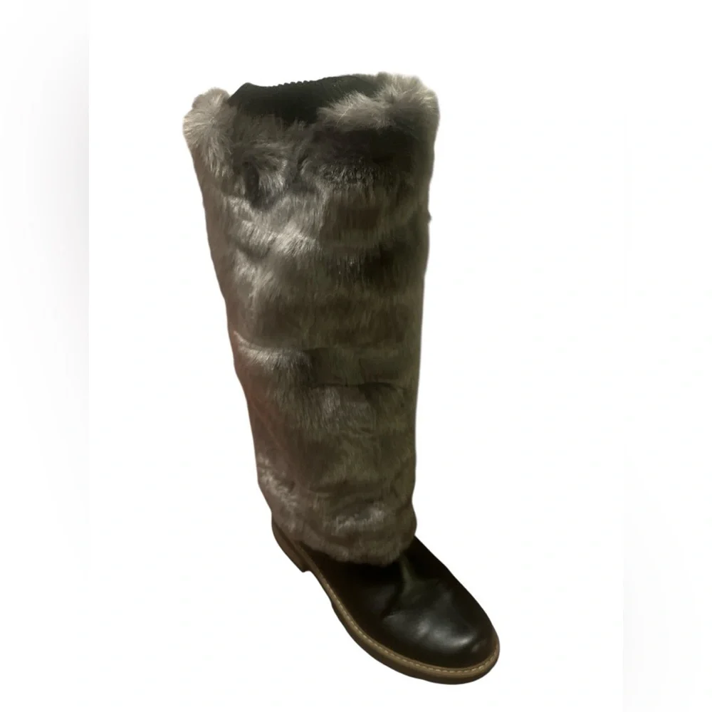 Multiple Colors Faux Fur Soft Costume Leg Warmers Boot Covers Dancewear Rave NWT - Picture 4 of 7